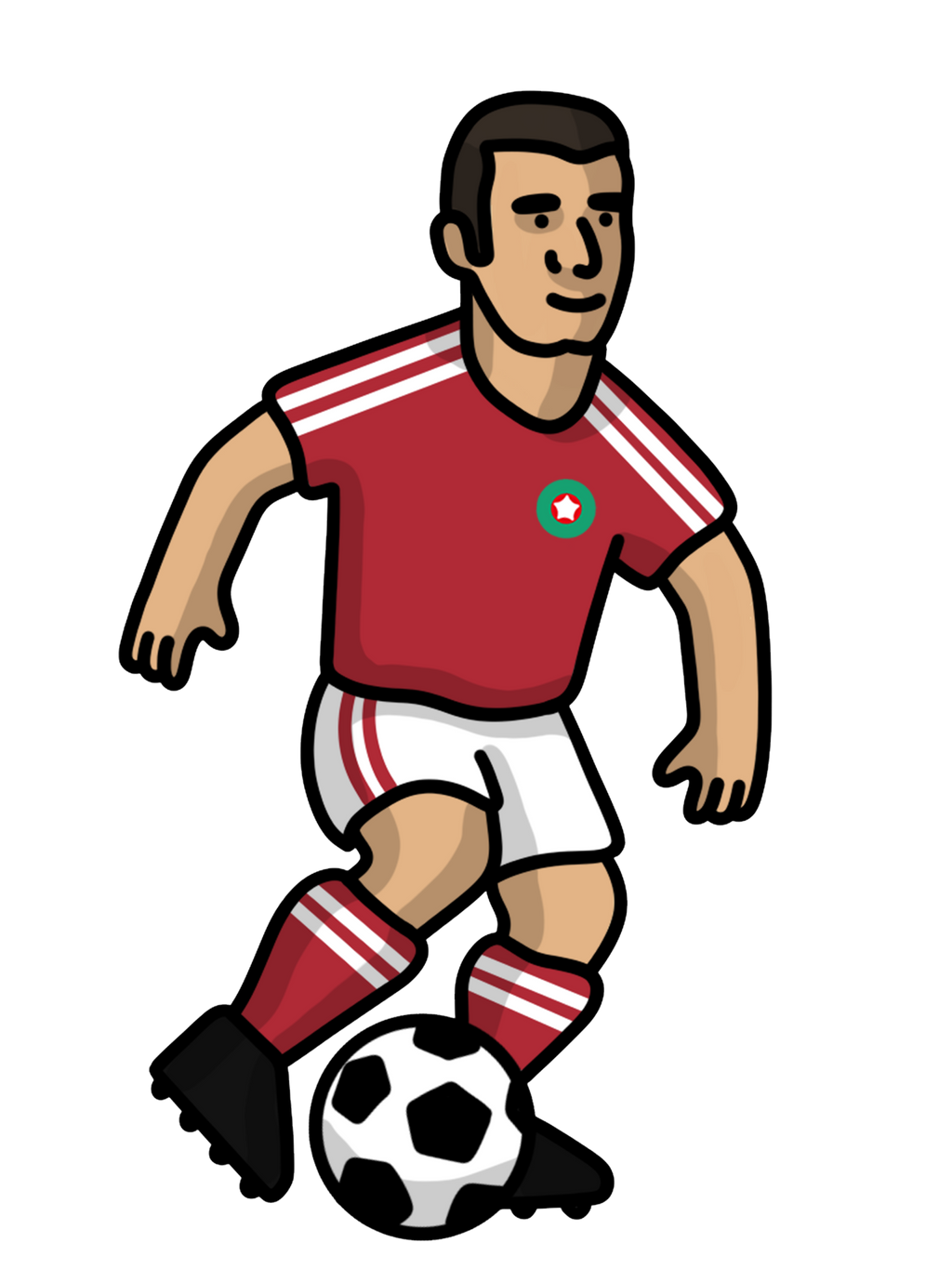 Chaussettes Ahmed Faras Maroc - Foot Dimanche x Clément Striano