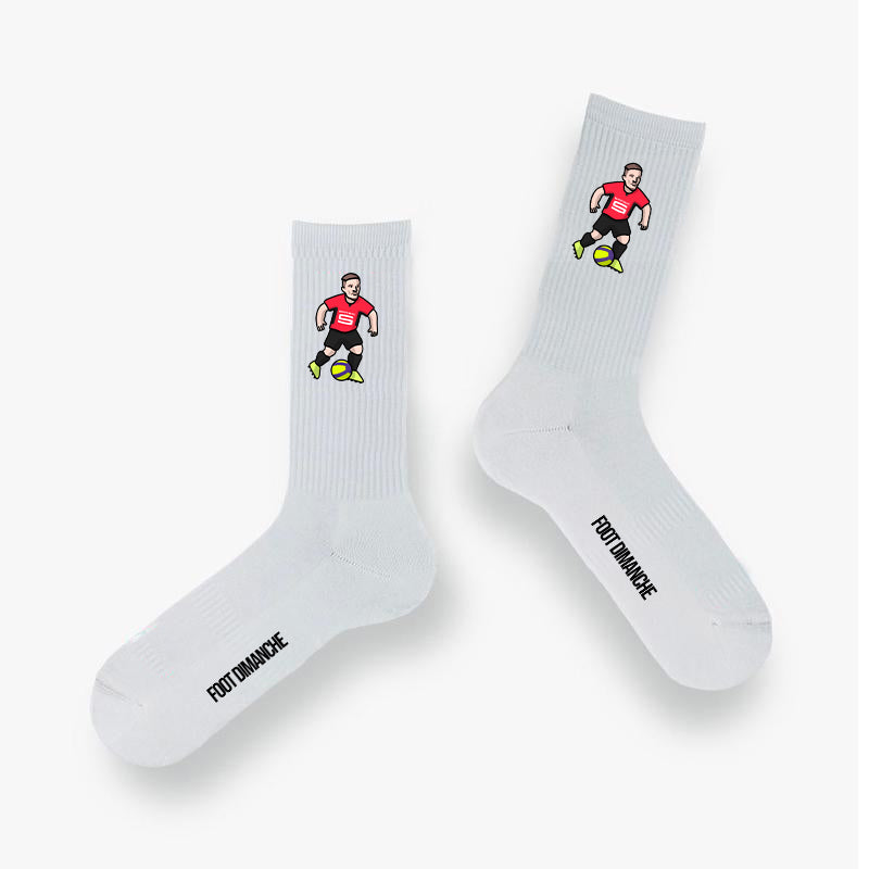 Chaussettes Bourigeaud - Foot Dimanche x Clément Striano