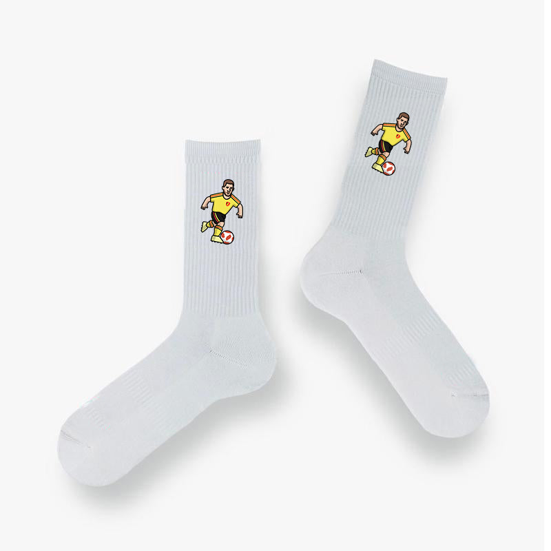 Chaussettes Eden Hazard Belgique - Foot Dimanche x Clément Striano