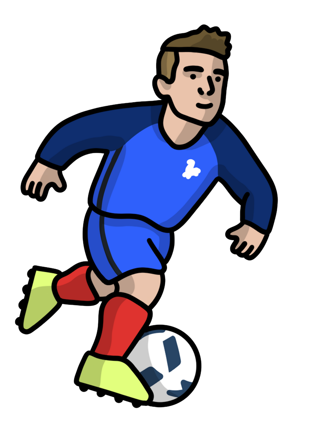 Chaussettes Griezmann France - Foot Dimanche x Clément Striano