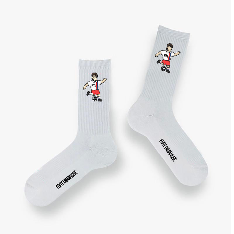 Chaussettes Luis Fernandez  - Foot Dimanche x Clément Striano