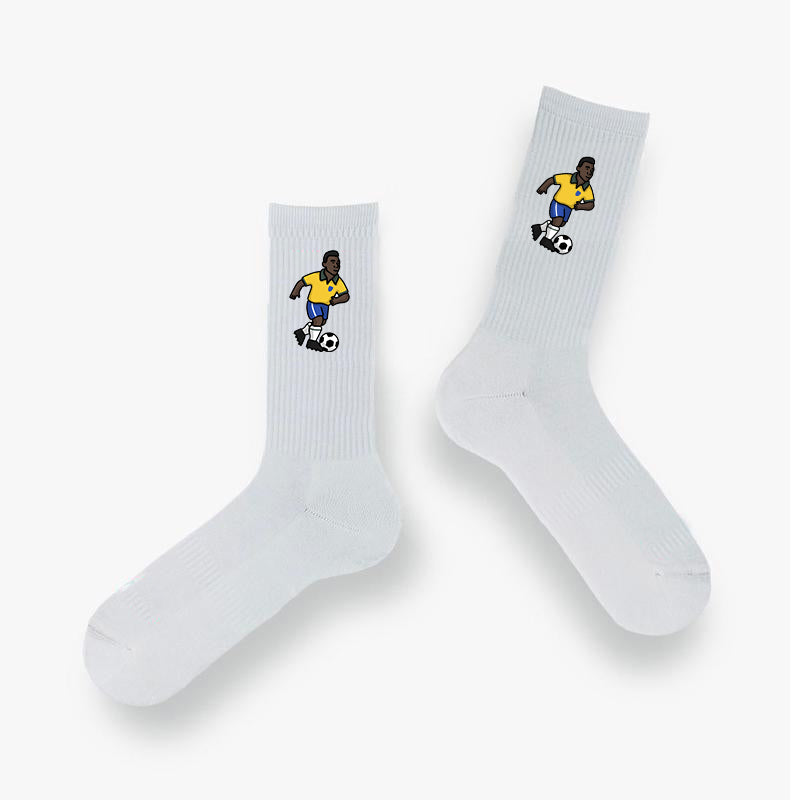 Chaussettes Pelé Brésil - Foot Dimanche x Clément Striano