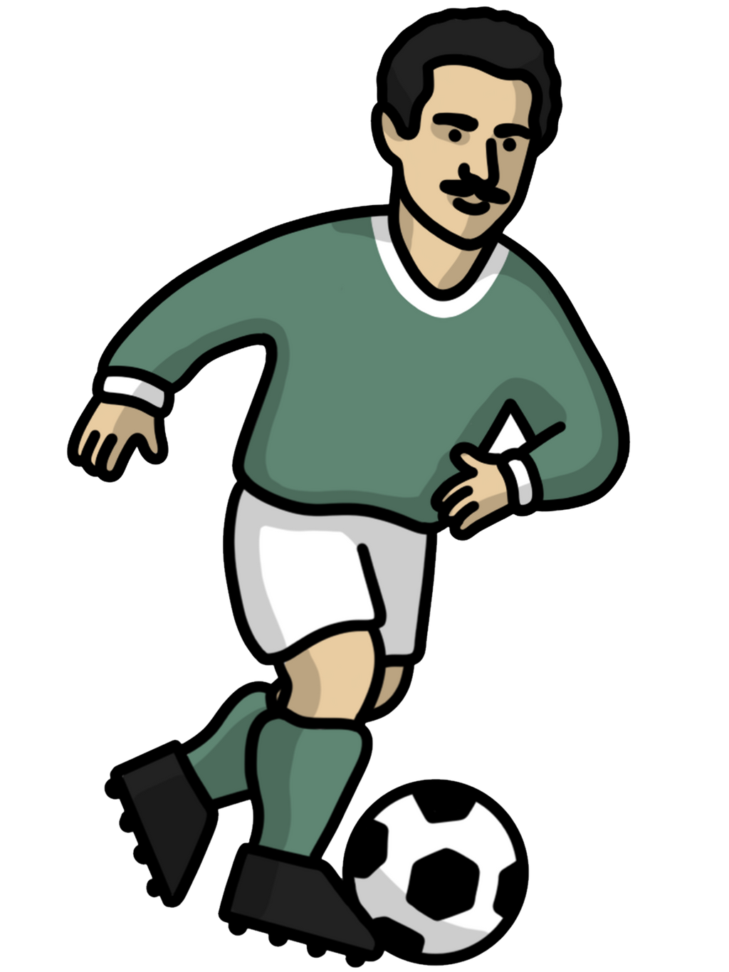 Chaussettes Rachid Mekhloufi Algérie - Foot Dimanche x Clément Striano