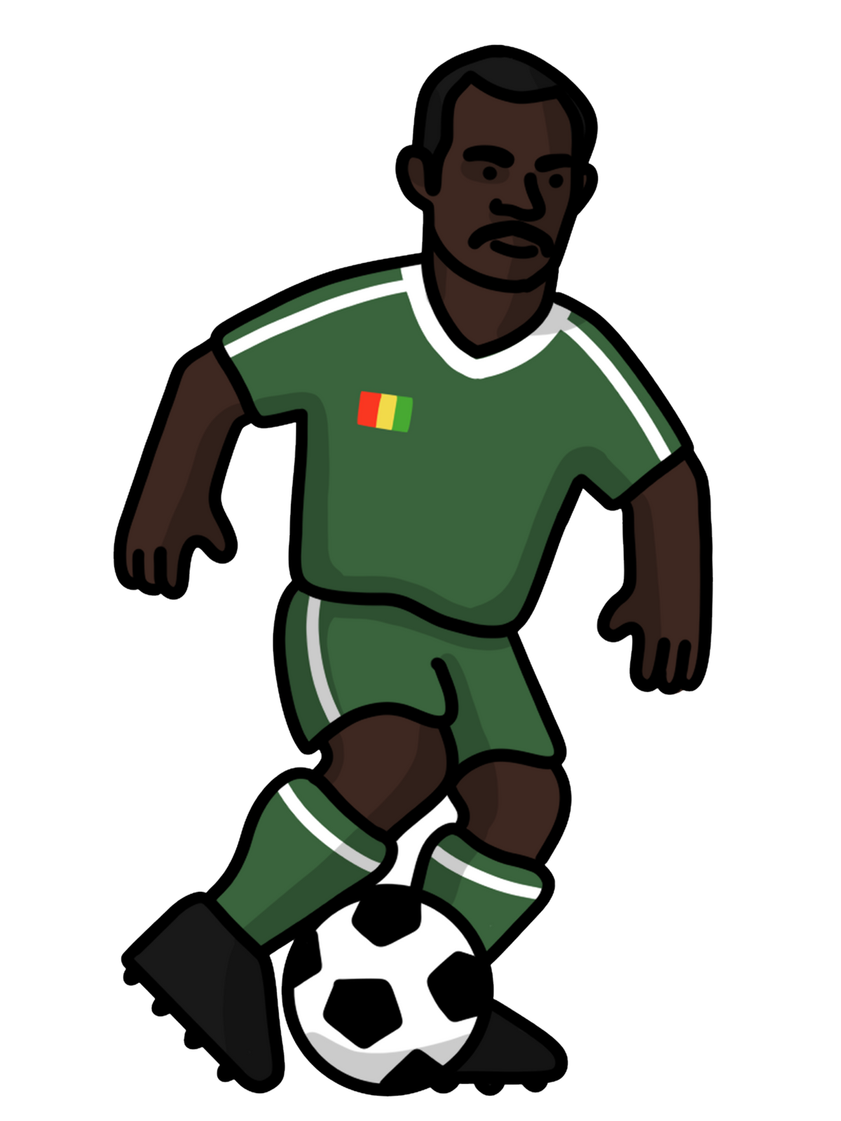 Pack 5 Chaussettes Sénégal - Foot Dimanche x Clément Striano