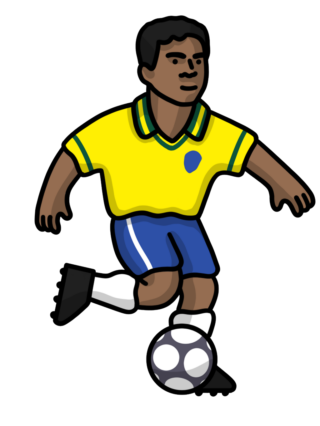 Chaussettes Romario Brésil - Foot Dimanche x Clément Striano