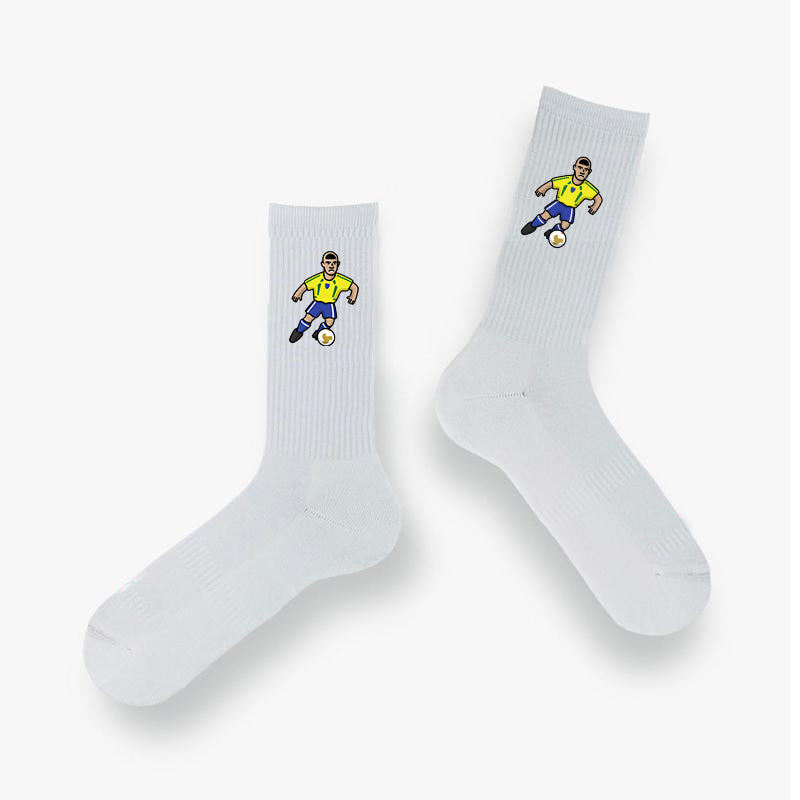 Chaussettes Ronaldo Brésil - Foot Dimanche x Clément Striano
