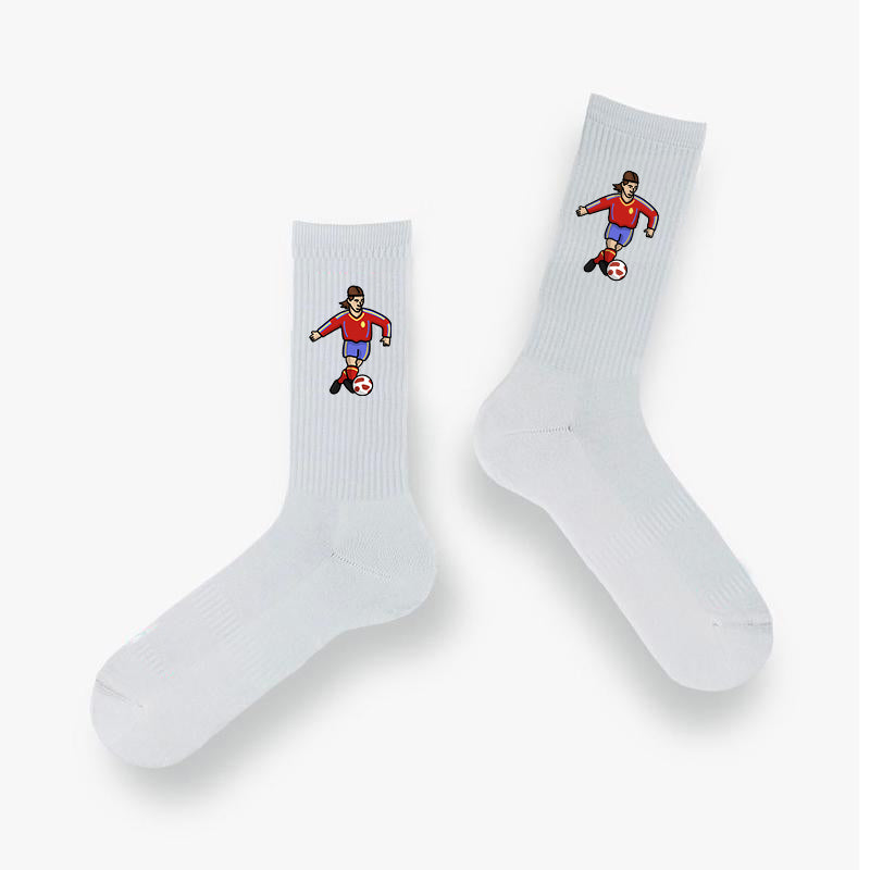 Chaussettes Sergio Ramos Espagne - Foot Dimanche x Clément Striano