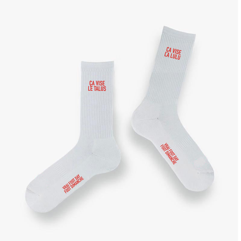 Chaussettes Ca vise la lulu - Vrai Foot Day x Foot Dimanche