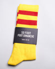 Chaussettes Foot Jaune et Rouge - So Foot x Foot Dimanche