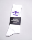 Chaussettes Foot les croisés tu connais - So Foot x Foot Dimanche