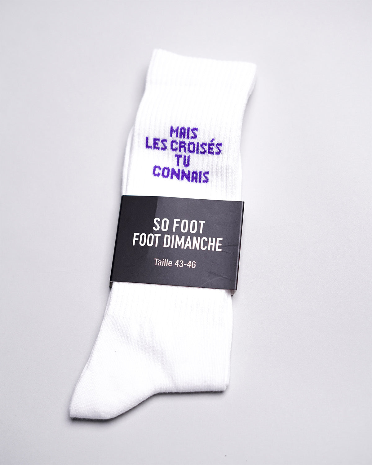 Chaussettes Foot les croisés tu connais - So Foot x Foot Dimanche