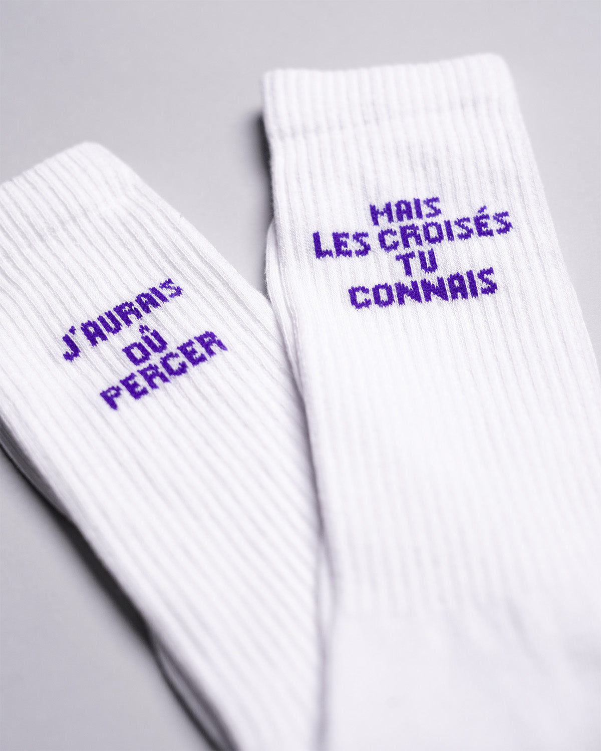 Chaussettes Foot les croisés tu connais - So Foot x Foot Dimanche