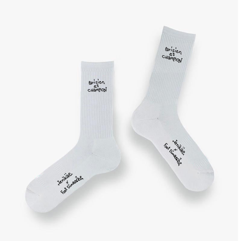 Chaussettes Parisien et Champion - Foot Dimanche x Jenikae