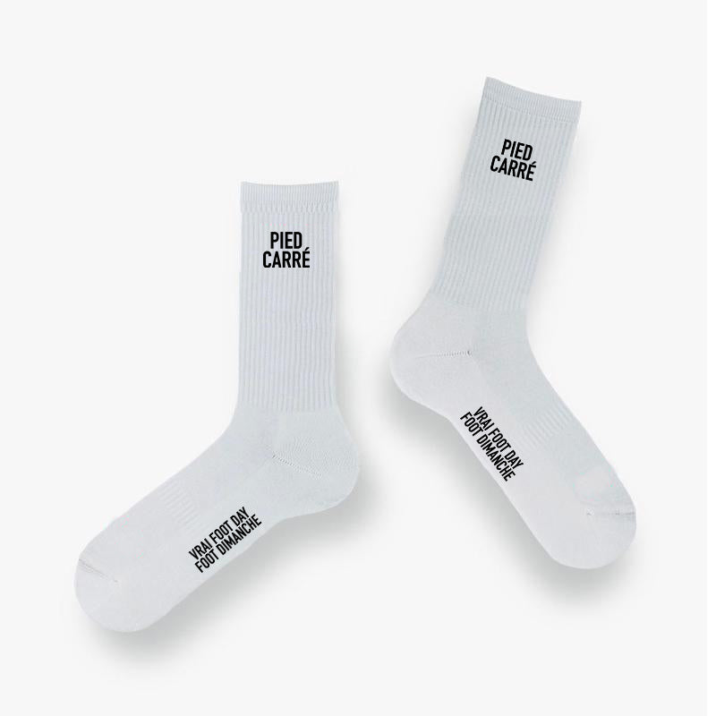 Chaussettes pied carré - Vrai Foot Day x Foot Dimanche