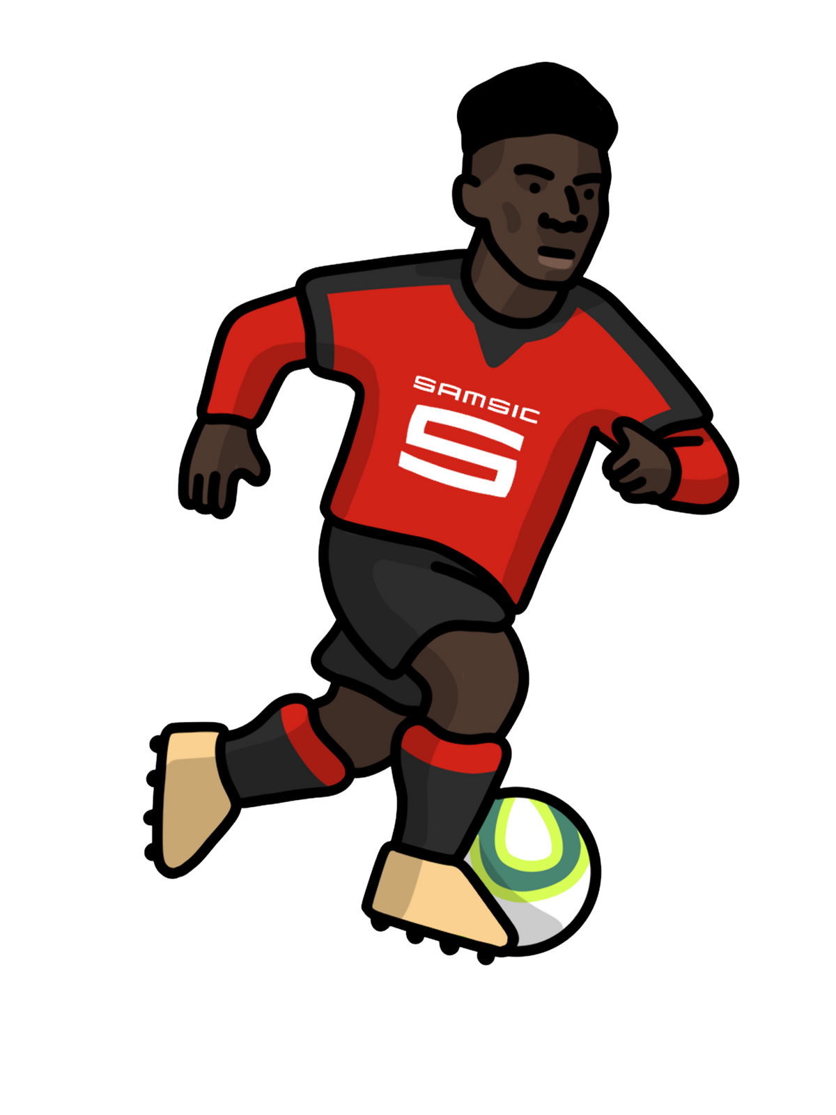 Chaussettes Dembele - Foot Dimanche x Clément Striano