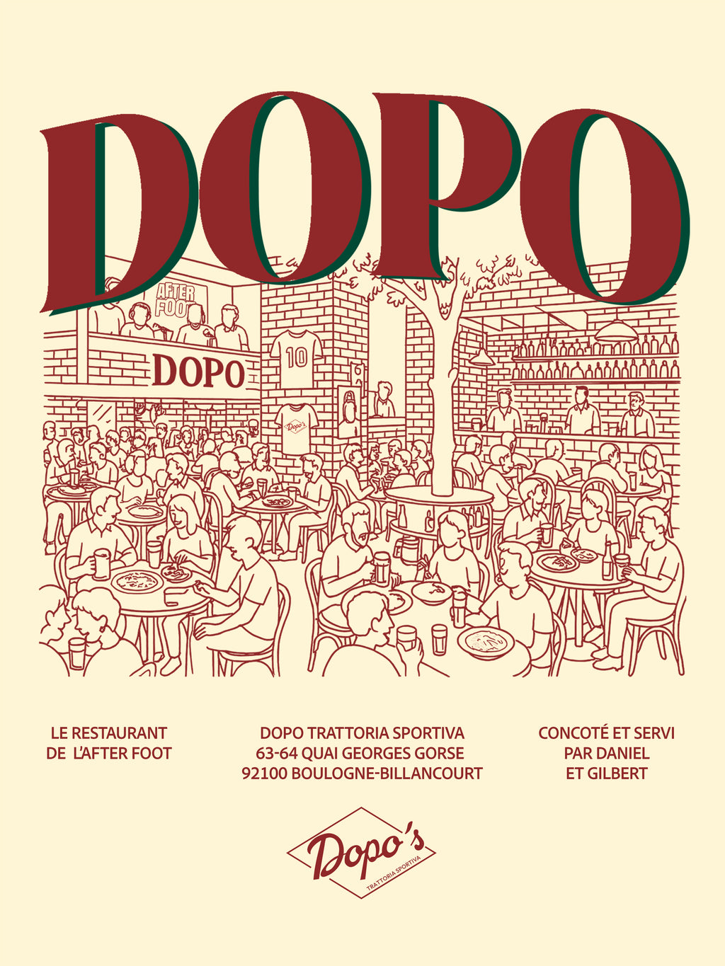 Sweat Capuche Dopo Restaurant - Dopo x Foot Dimanche