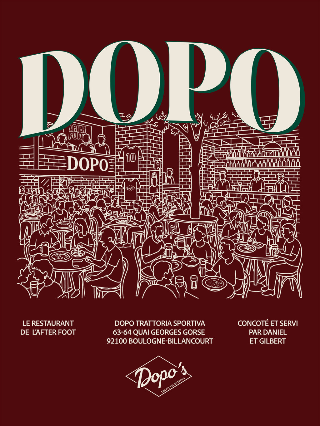 Sweat Capuche Dopo Restaurant - Dopo x Foot Dimanche