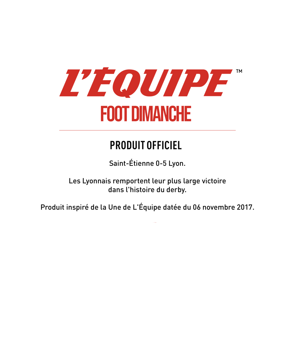 Tee Shirt L'OL par chaos - L'Equipe x Foot Dimanche