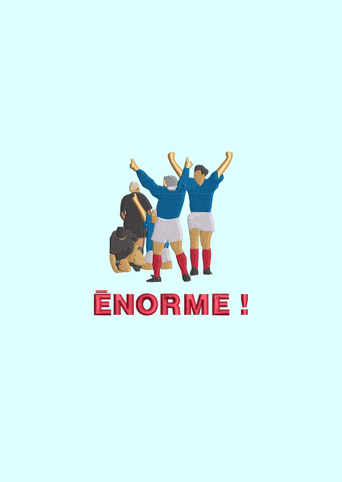 Tee Shirt Énorme brodé - L'Equipe x Foot Dimanche