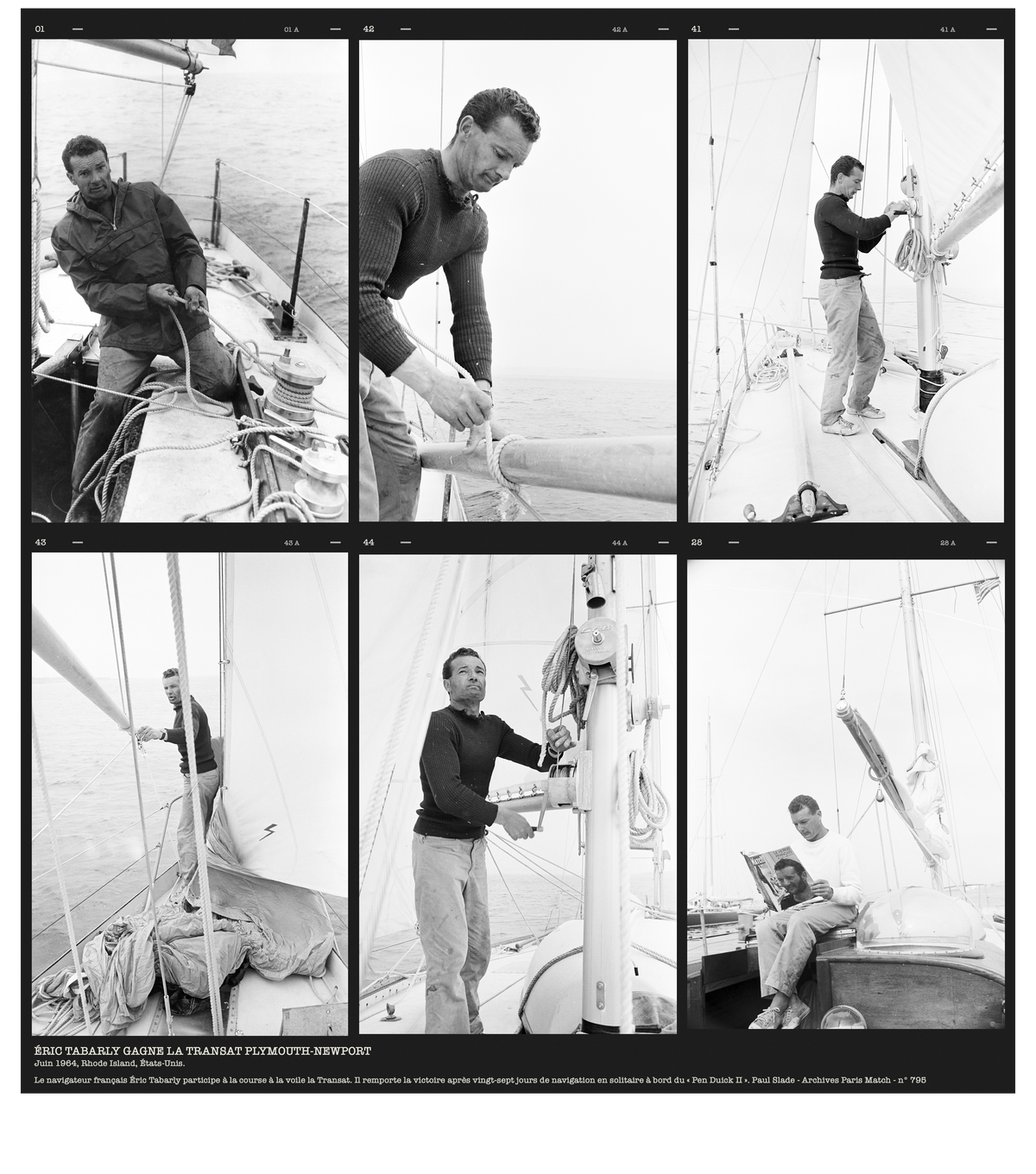 Tee Shirt Tabarly Planche Photos - Paris Match x Foot Dimanche