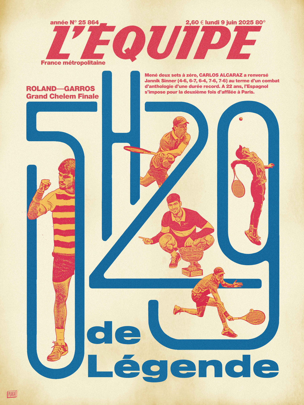 Tee Shirt 5h29 de légende - L'Equipe x Foot Dimanche