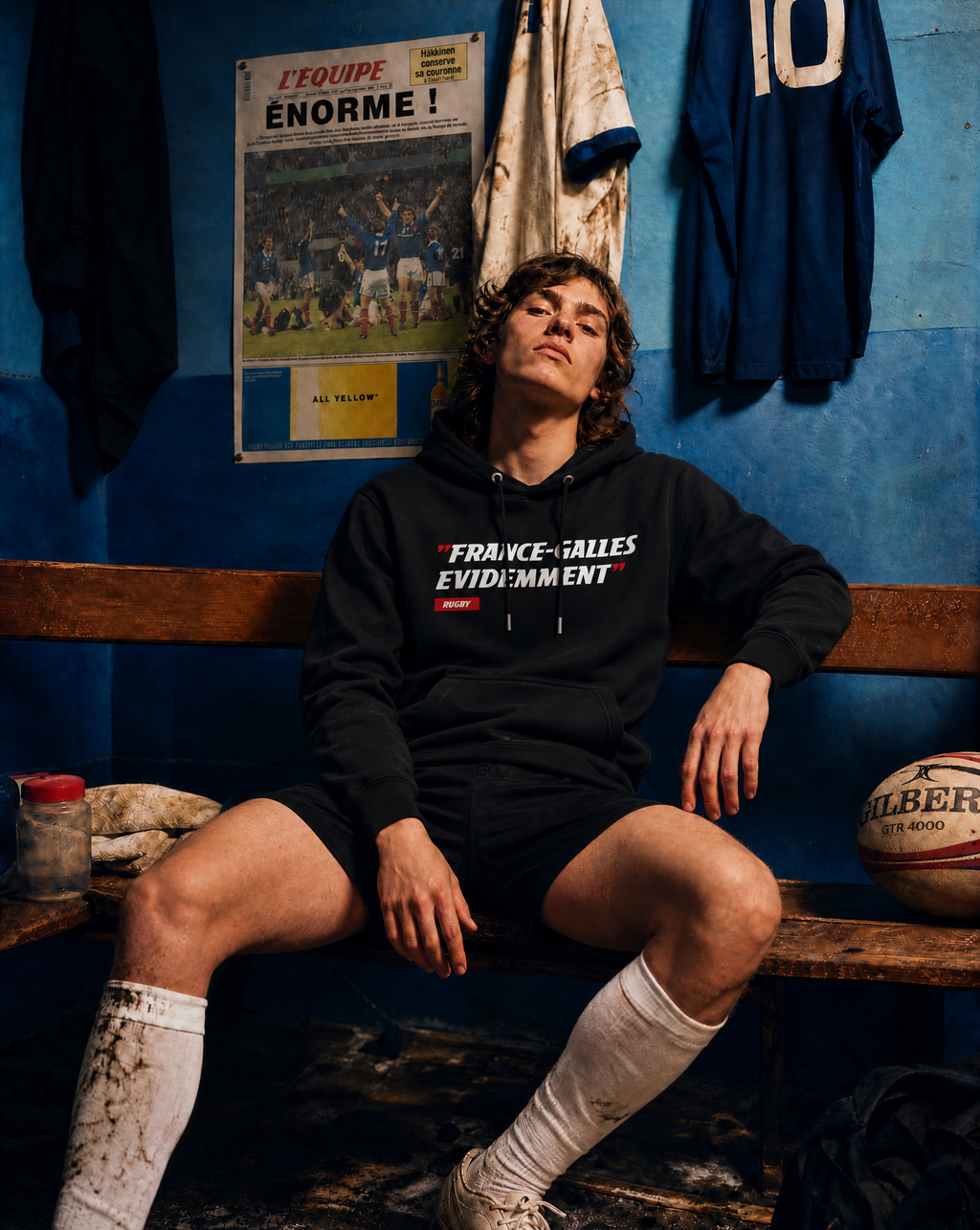 Sweat Capuche France - Galles, Evidemment - L'Equipe x Foot Dimanche