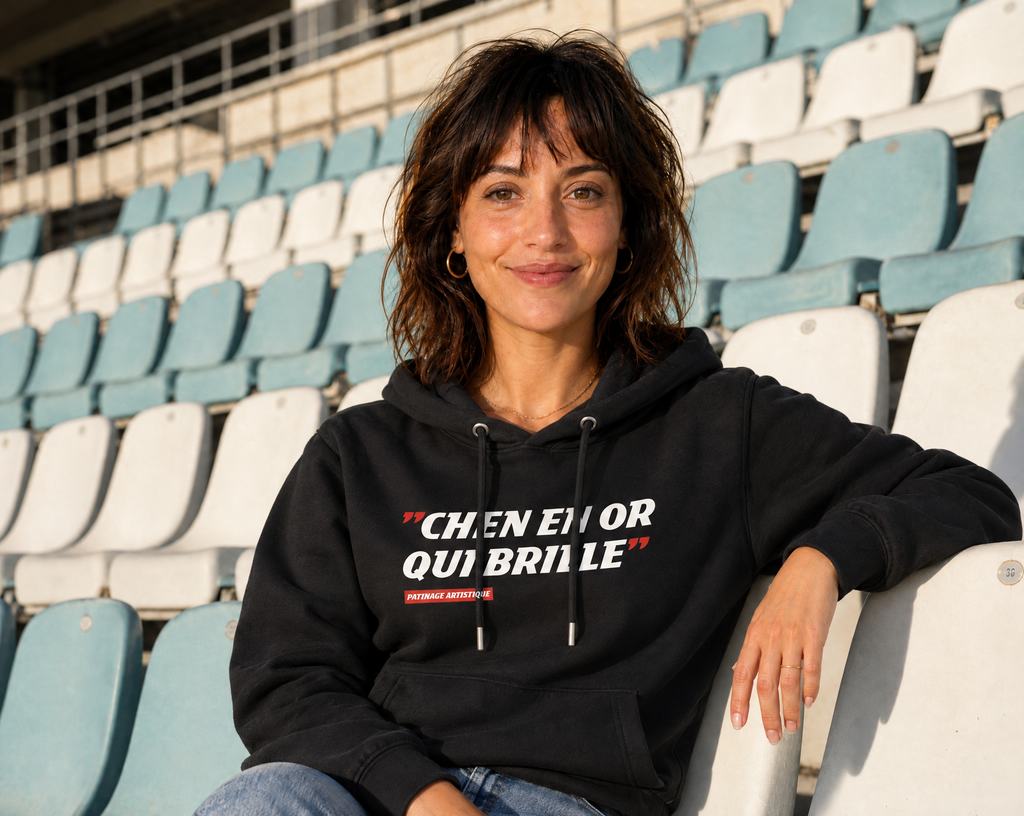 Sweat Capuche Chen en or qui brille - L'Equipe x Foot Dimanche