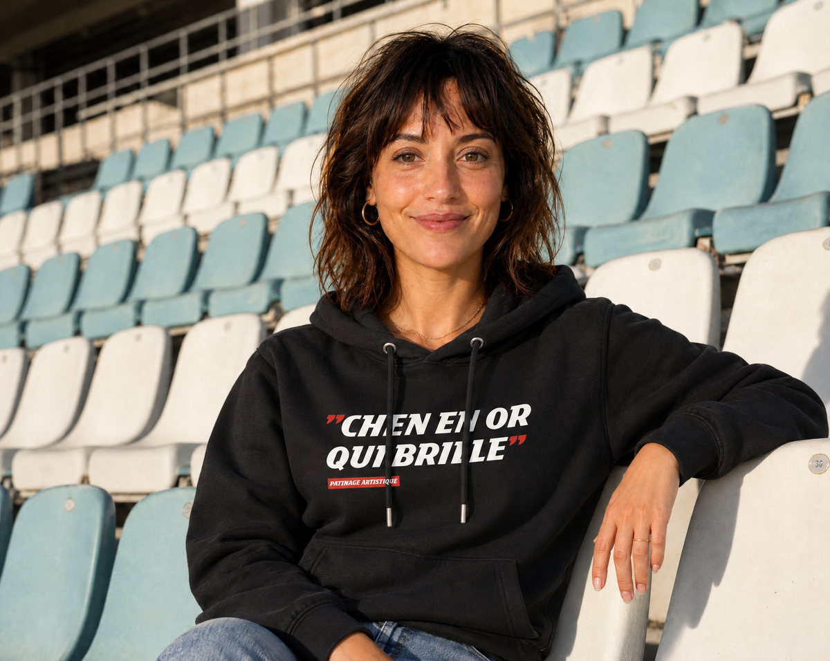 Sweat Capuche Chen en or qui brille - L'Equipe x Foot Dimanche