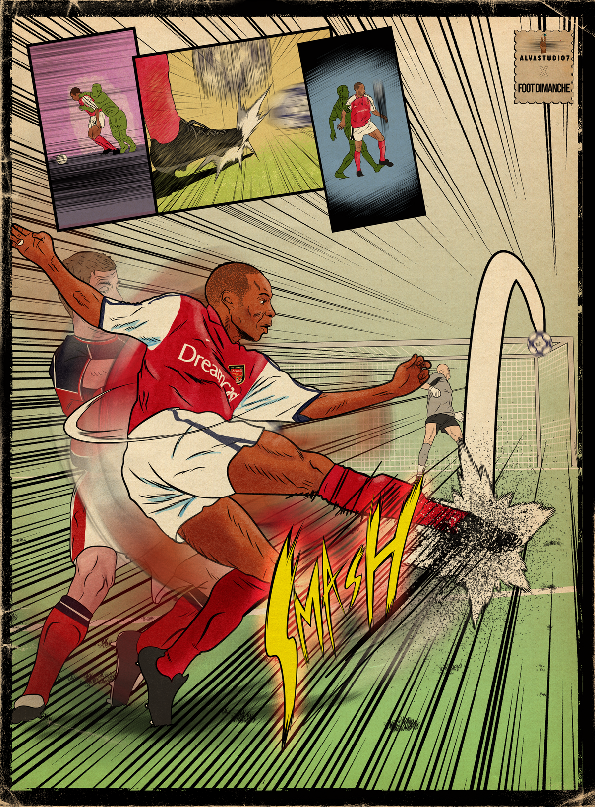 Tee Shirt Henry - Foot Dimanche x Alvastudio7