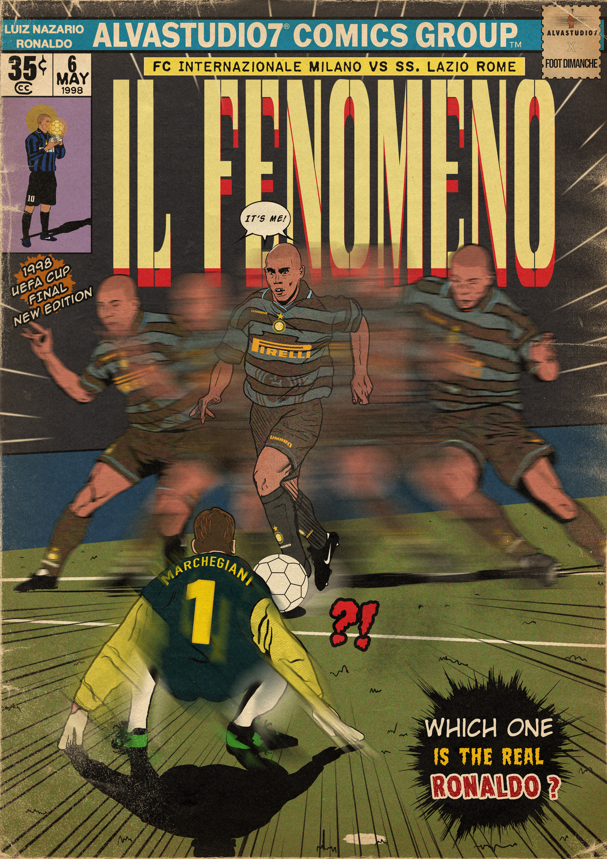 Tee Shirt El Fenomeno - Foot Dimanche x Alvastudio7