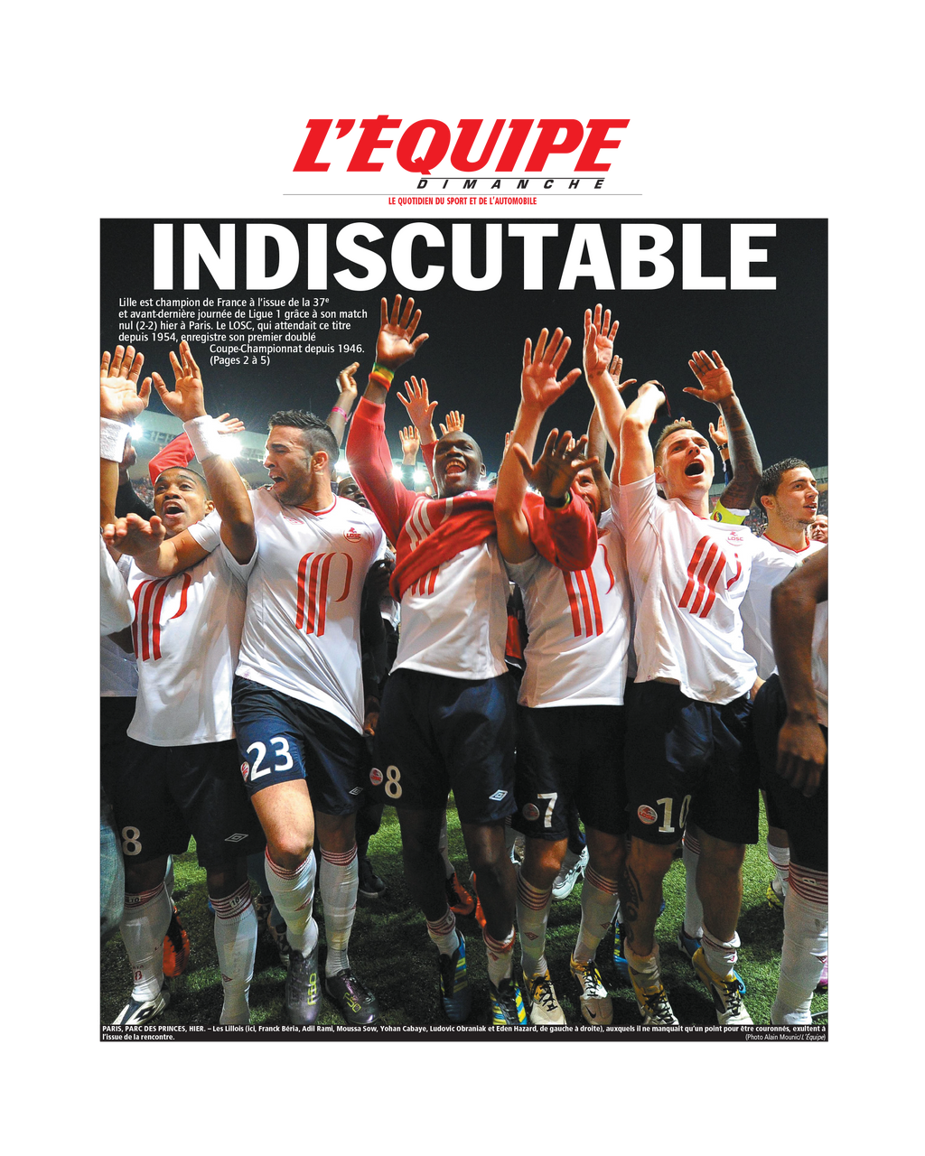 Tee Shirt Indiscutable - L'Equipe x Foot Dimanche