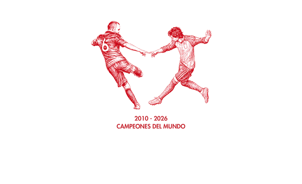 Tee Shirt Campeones del Mundo 2010 - 2026