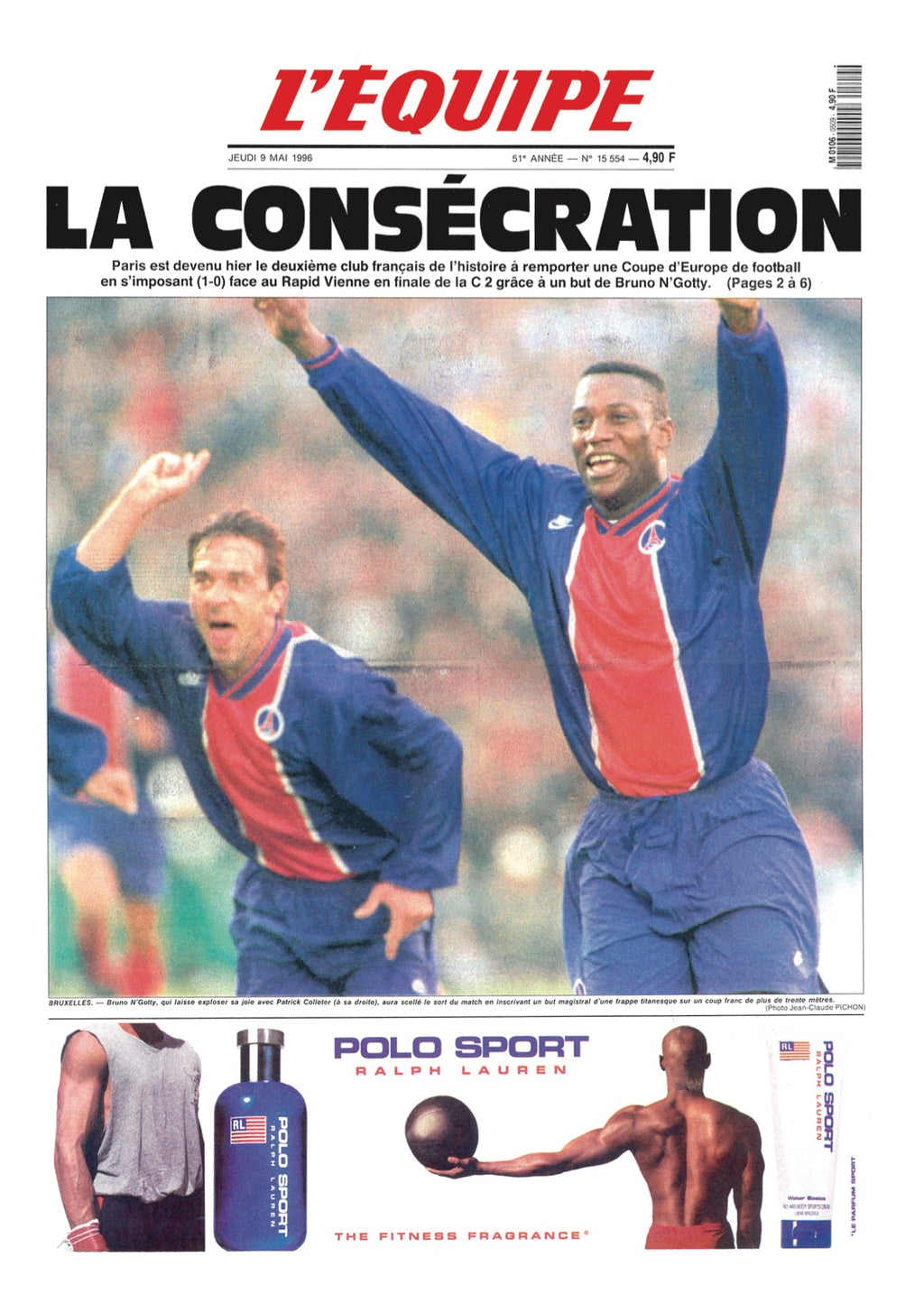 Tee Shirt La consécration brodé - L'Equipe x Foot Dimanche