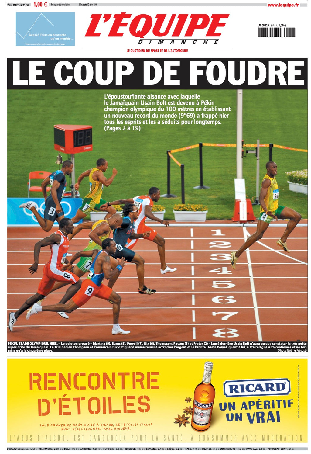Sweat Le coup de foudre brodé - L'Equipe x Foot Dimanche