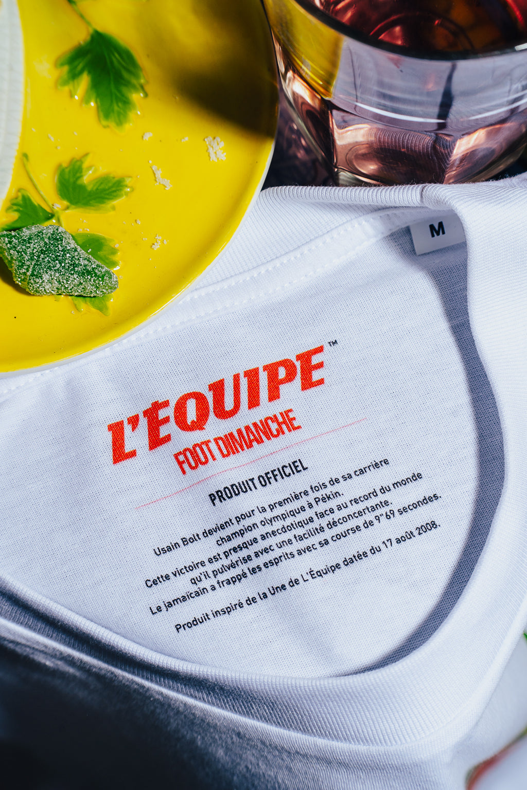 Tee Shirt Le coup de foudre brodé - L'Equipe x Foot Dimanche