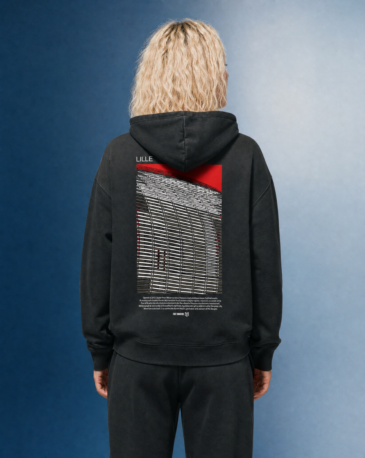 Sweat Capuche Lille -  Foot Dimanche x Mark Johnson