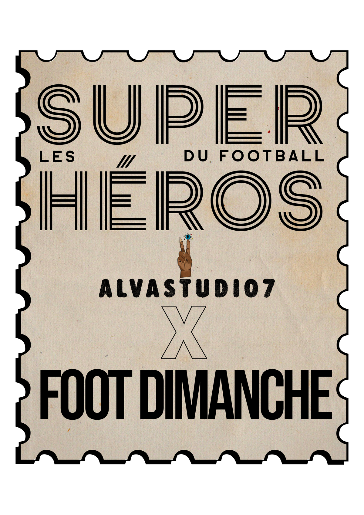 Sweat Capuche Rai - Foot Dimanche x Alvastudio7