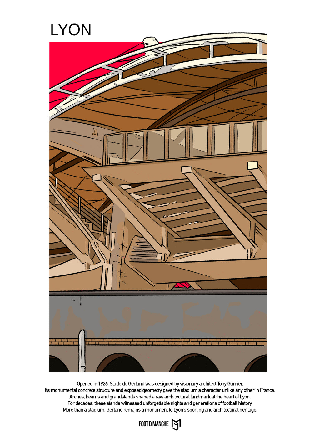 Sweat Lyon - Foot Dimanche x Mark Johnson