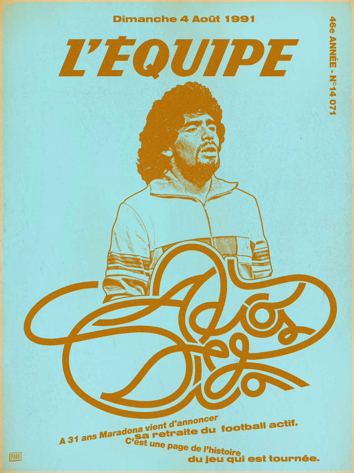 Sweat Capuche Adios Diego - L'Equipe x Foot Dimanche