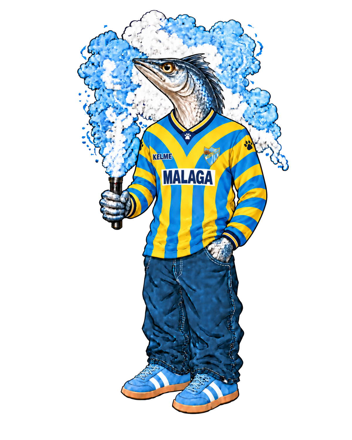 Tee-shirt Boquerón Málaga Away – Los Boquerones Vintage