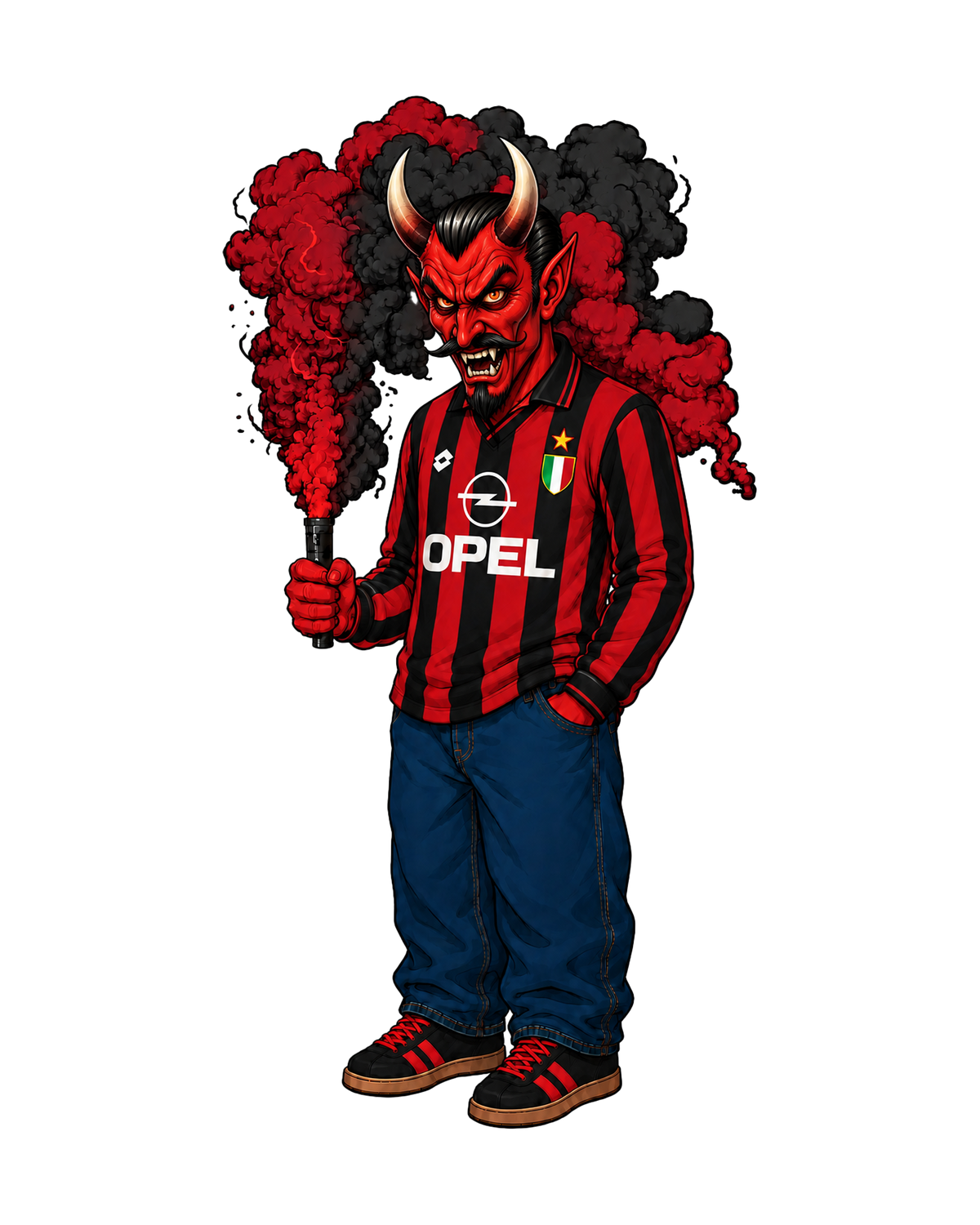 Tee-shirt Il Diavolo – Milan Vintage