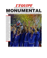 Tee Shirt Monumental Equipe de France - L'Equipe x Foot Dimanche