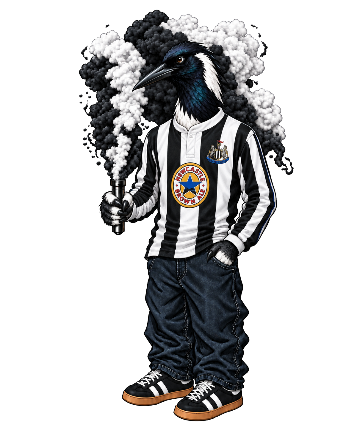 Tee-shirt Magpie Newcastle – NUFC Vintage