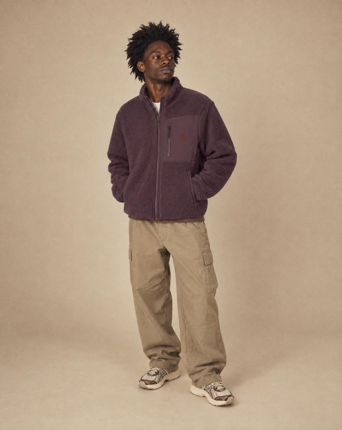 Veste Polaire Foot Dimanche brodée