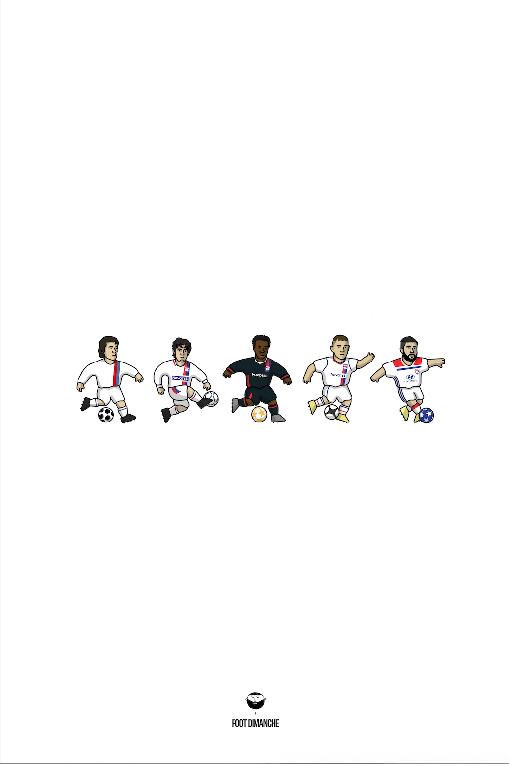 Poster Lyon - Foot Dimanche x Clément Striano