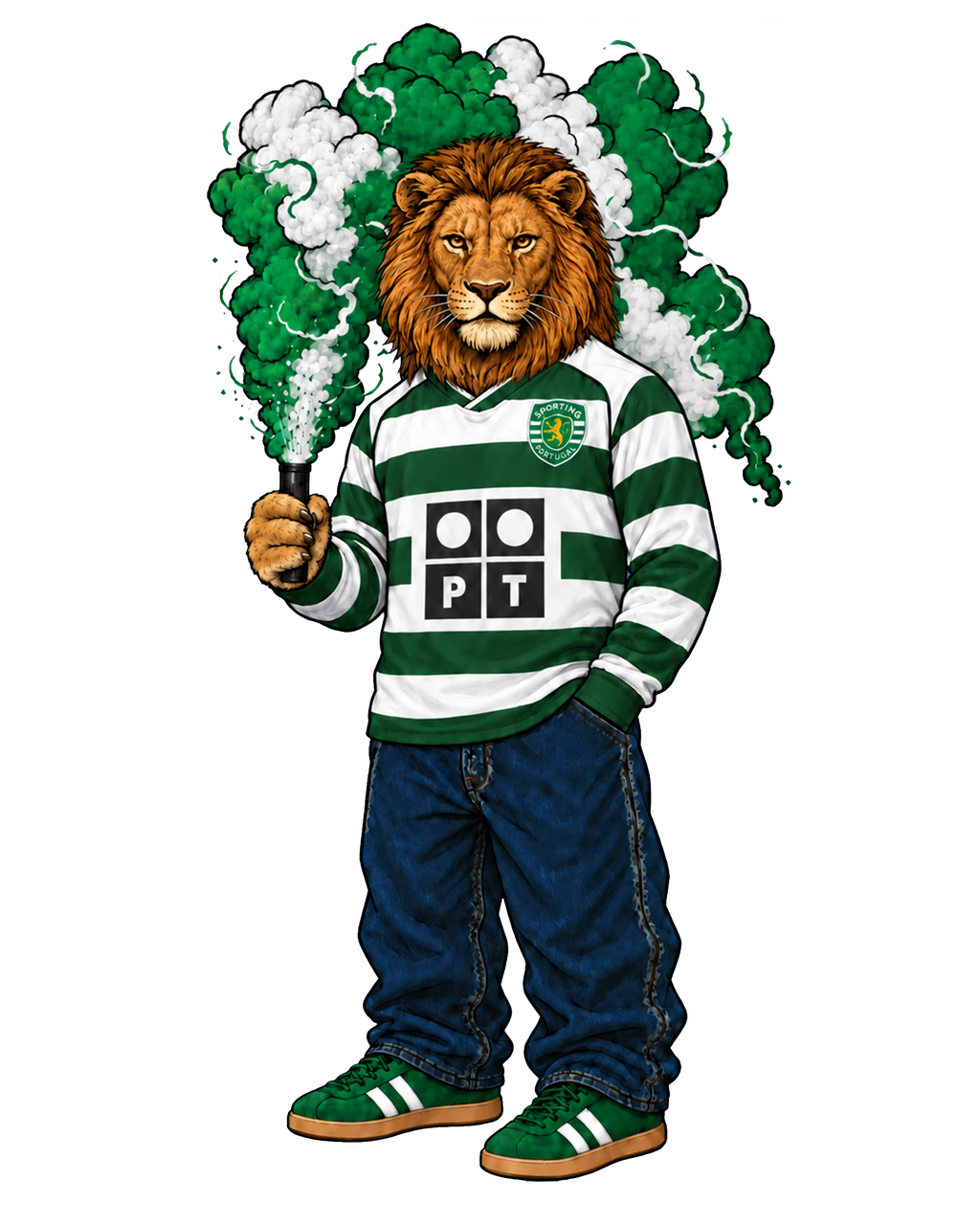 Tee-shirt O Leão – Sporting Vintage