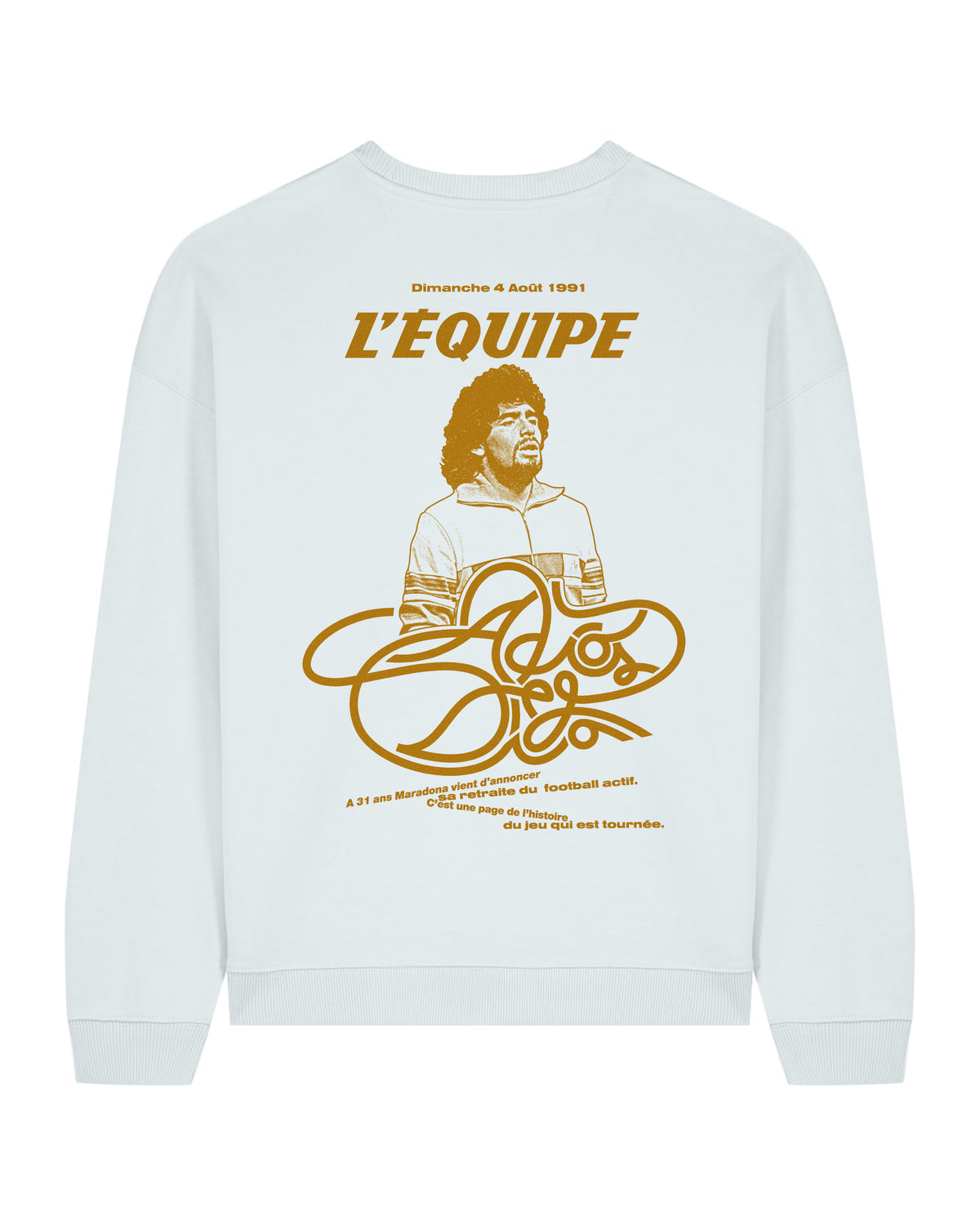 Sweat Adios Diego - L'Equipe x Foot Dimanche
