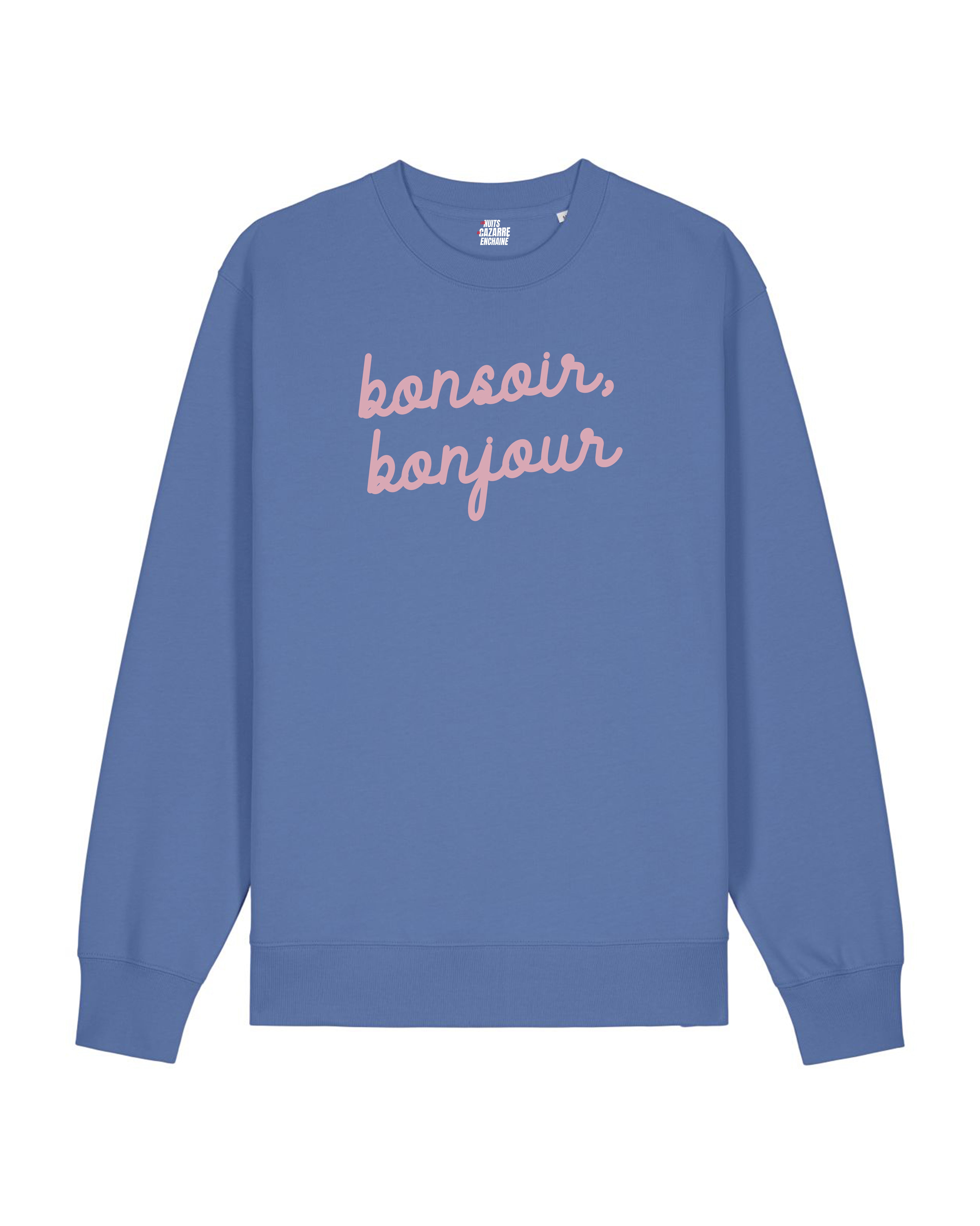 Bonjour | Sweat - Sweatshirt Bonsoir, Logo Dimanche Foot x Cazarre 