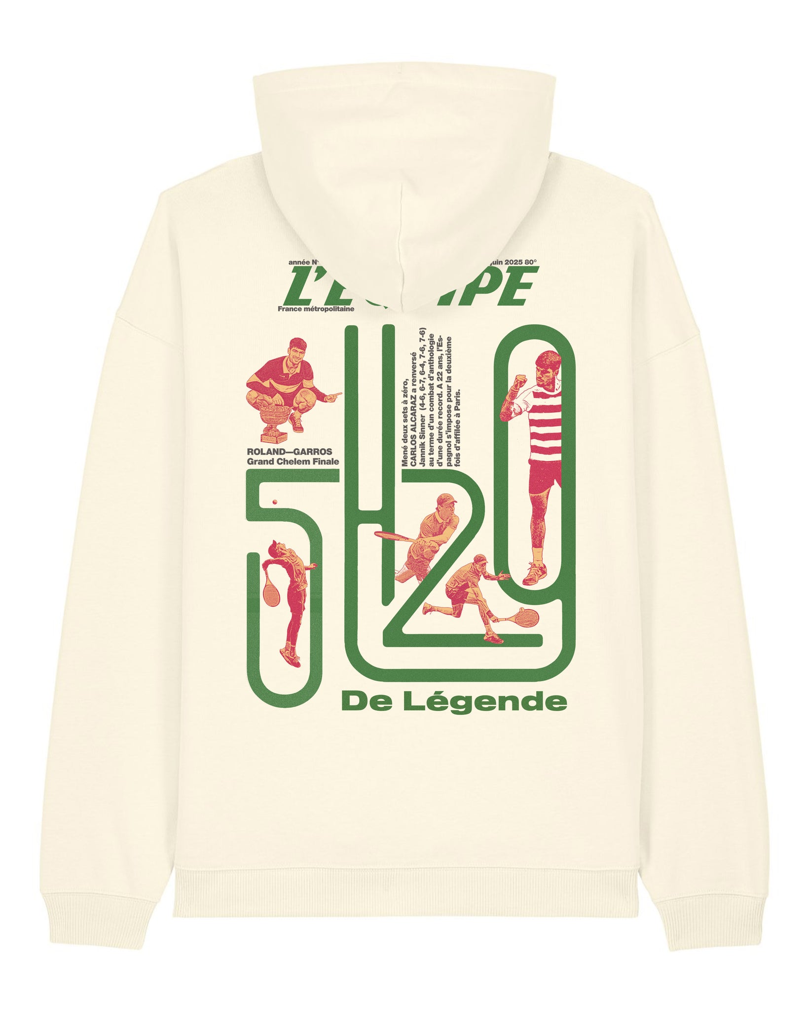 Sweat Capuche 5h29 de légende - L'Equipe x Foot Dimanche