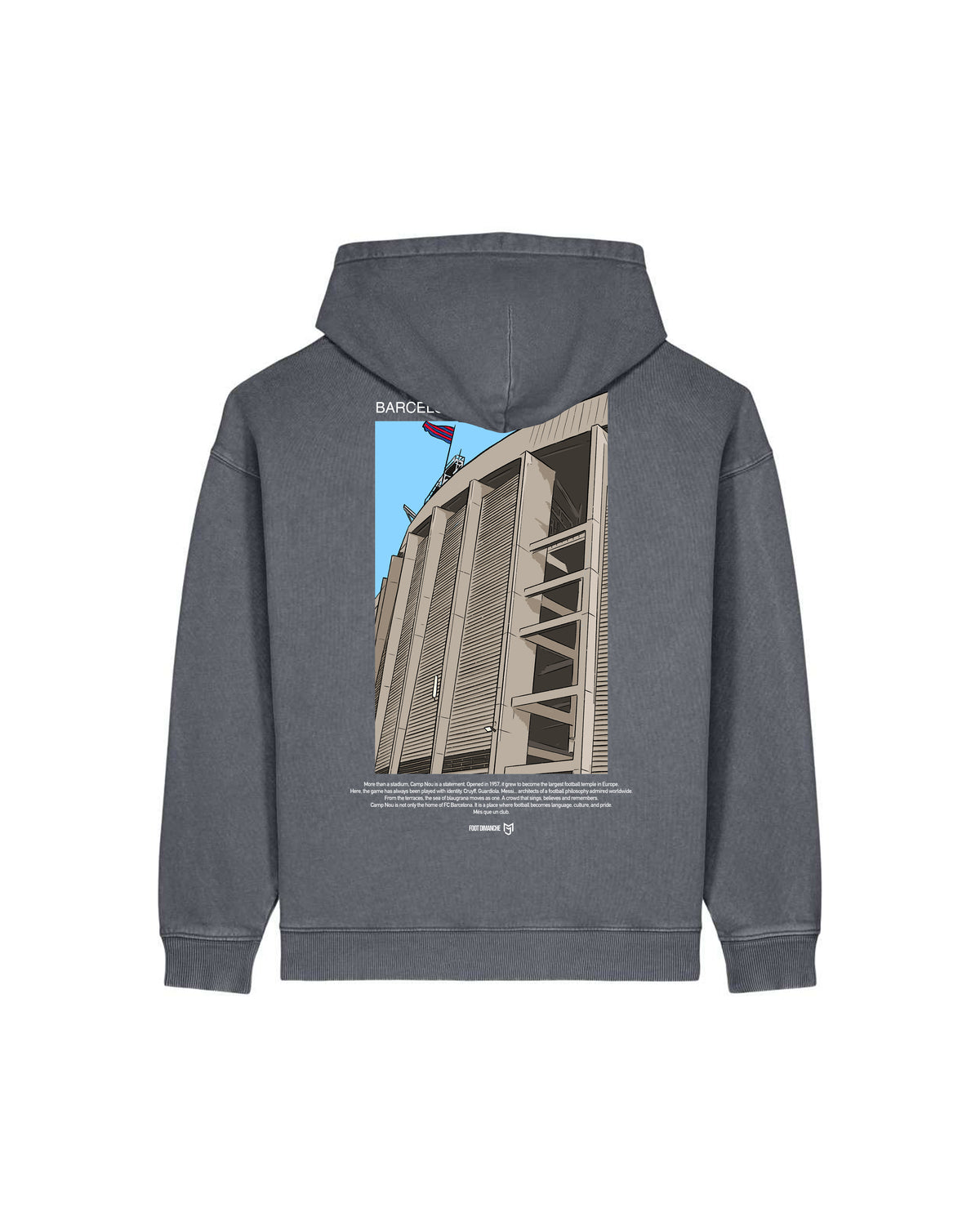 Sweat Capuche Barcelona -  Foot Dimanche x Mark Johnson